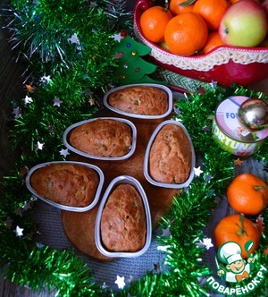 Сырные кексы с тунцом и горошком