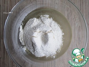 Разборный пирог-ёлочка "Тунец и капуста"