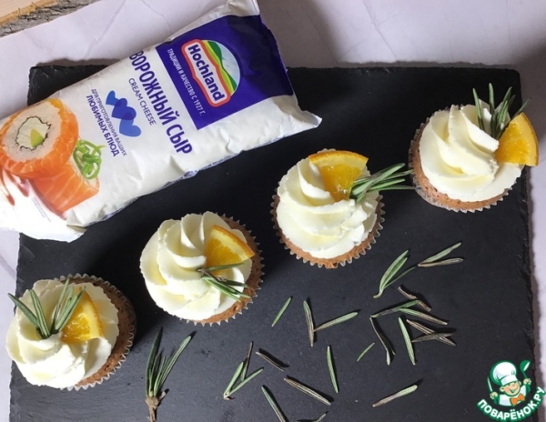 Капкейки «Розмарин и апельсин»