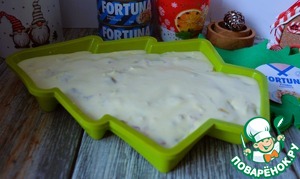 Заливной пирог с тунцом и жареным луком