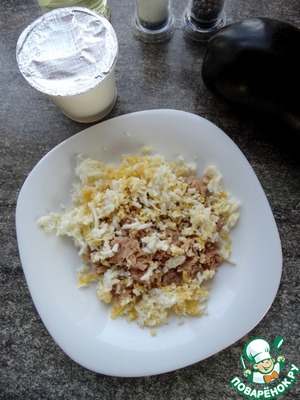 Баклажановые рулетики с тунцом и сыром Баклажановые рулетики с тунцом и сыром