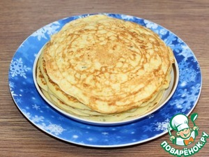 Блинные корзиночки с начинкой из тунца