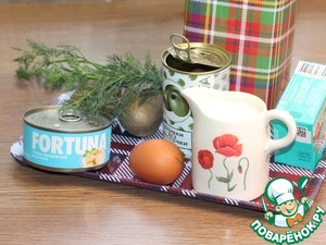 Блинные корзиночки с начинкой из тунца