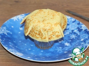 Блинные корзиночки с начинкой из тунца