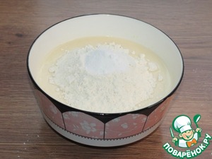 Блинный пирог с тунцом