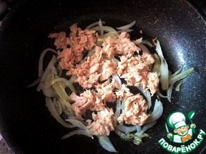 Большой запечённый "драник" с начинкой