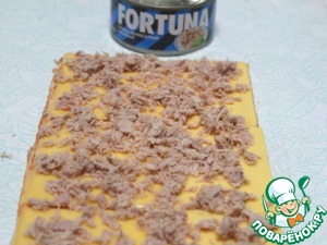 Слойки "Елочки" с тунцом Слойки "Елочки" с тунцом