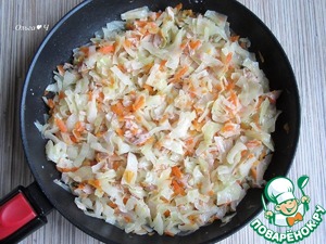 Разборный пирог-ёлочка "Тунец и капуста"