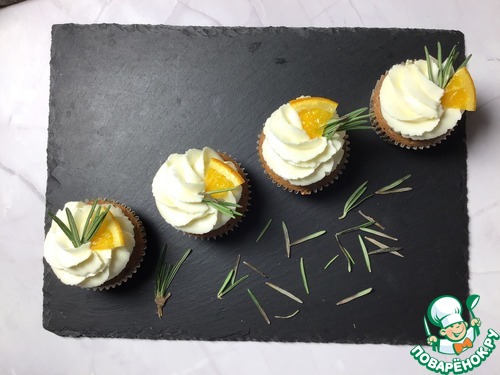 Капкейки «Розмарин и апельсин»