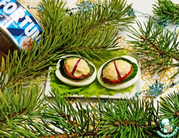 Фаршированные яйца "Глаз дракона" Фаршированные яйца "Глаз дракона"