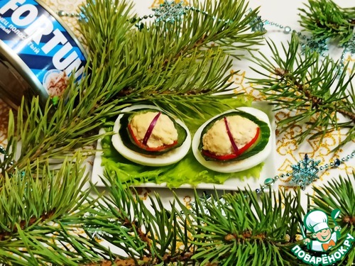 Фаршированные яйца "Глаз дракона" Фаршированные яйца "Глаз дракона"