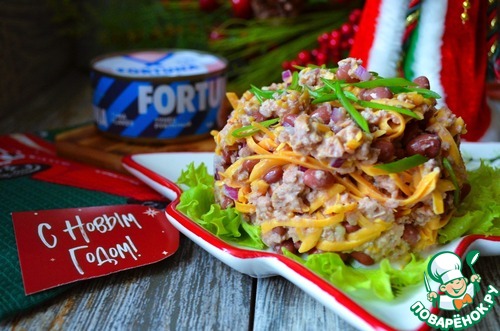 Фасолевый салат с тунцом "5 Минут"