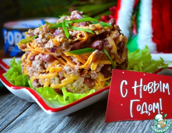 Фасолевый салат с тунцом "5 Минут"