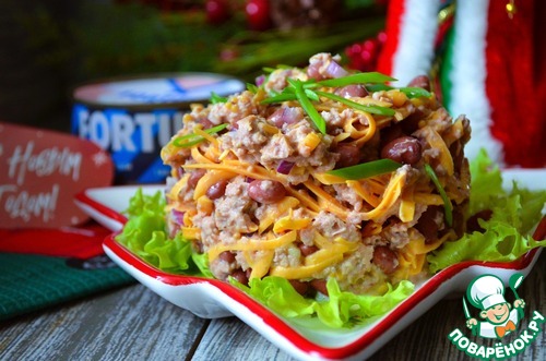 Фасолевый салат с тунцом "5 Минут"