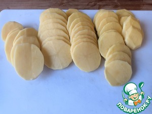 Гратен из картофеля, овощей и тунца