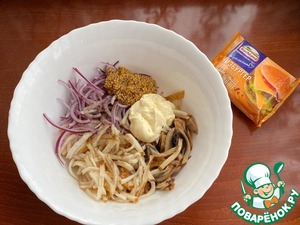 Хот-доги с копченым кальмаром