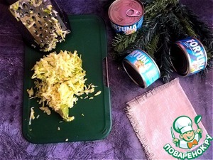 Кабачковая запеканка с тунцом