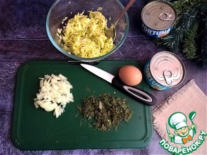 Кабачковая запеканка с тунцом