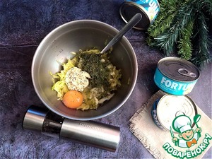 Кабачковая запеканка с тунцом