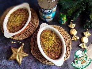 Кабачковая запеканка с тунцом