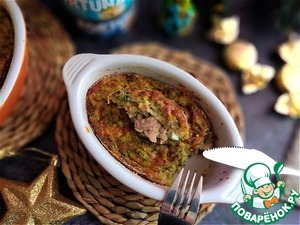 Кабачковая запеканка с тунцом