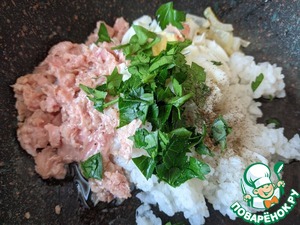 Кальмары, фаршированные тунцом и рисом