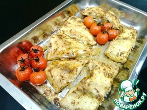 Камбала в соусе карри запеченная в духовке