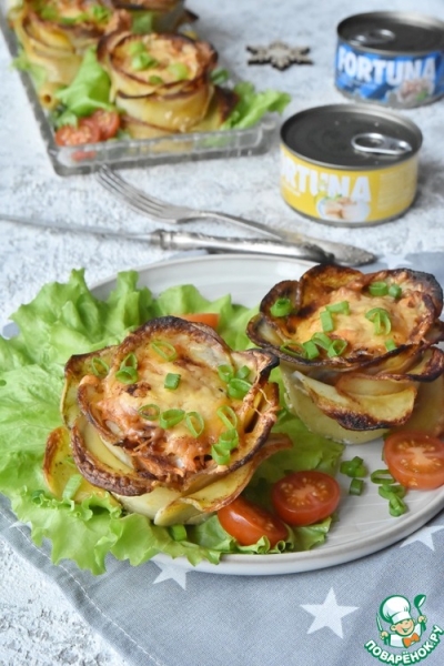Картофельные розочки с тунцом Картофельные розочки с тунцом