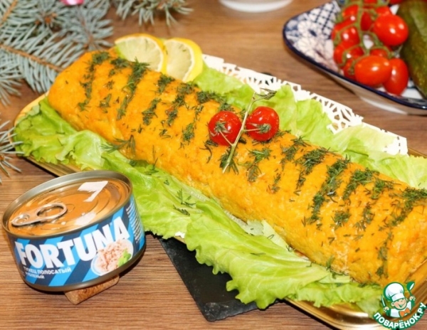 Картофельный рулет с консервированным тунцом Картофельный рулет с консервированным тунцом