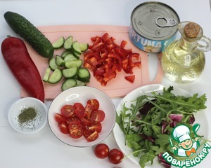 Коктейльный салат с тунцом