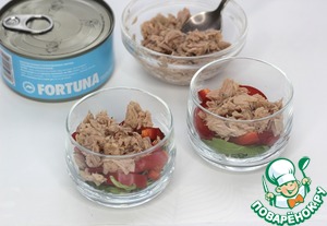 Коктейльный салат с тунцом