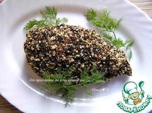 Куриные грудки в орехово-кунжутной панировке Куриные грудки в орехово-кунжутной панировке
