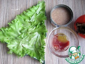 Новогодний салат "Тунец и хурма" Новогодний салат "Тунец и хурма"