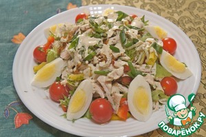 Овощной салат с курочкой Овощной салат с курочкой