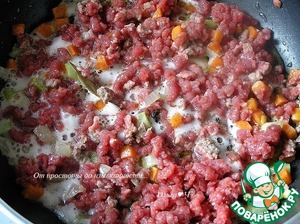 Паста торкио с рагу из ягненка