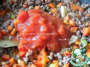 Паста торкио с рагу из ягненка