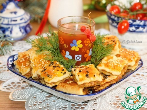 Подушечки из слоеного теста с начинкой Подушечки из слоеного теста с начинкой