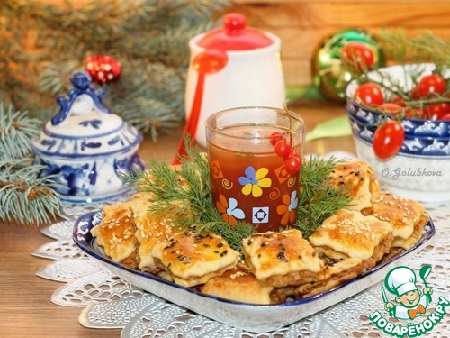 Подушечки из слоеного теста с начинкой Подушечки из слоеного теста с начинкой