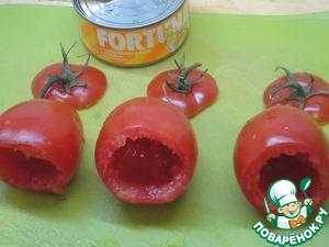 Помидоры, фаршированные тунцом Помидоры, фаршированные тунцом
