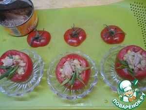 Помидоры, фаршированные тунцом Помидоры, фаршированные тунцом