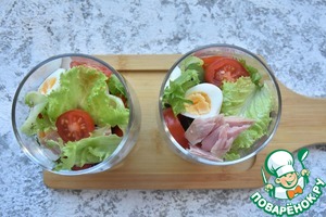 Порционный салат с тунцом