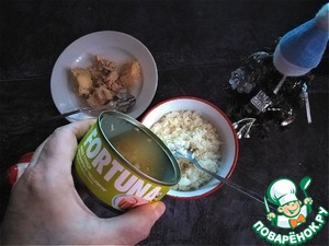 Рис с тунцом и овощами Рис с тунцом и овощами