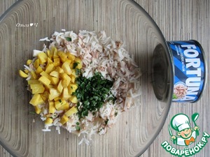 Рисовый салат "Тунец и кальмары" Рисовый салат "Тунец и кальмары"