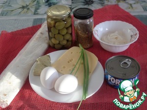 Рулет из лаваша "Новогодний"