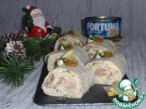 Рулет из лаваша "Новогодний"