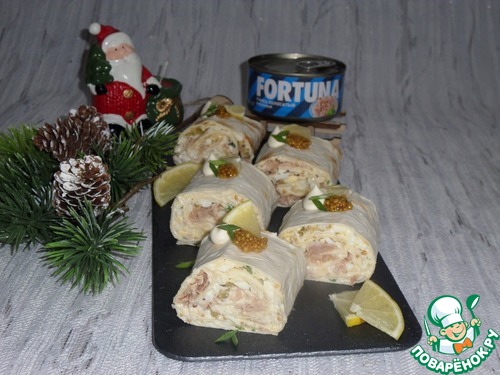 Рулет из лаваша "Новогодний"