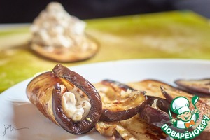 Рулетики из баклажанов на раз-два-три