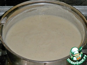 Рыба, запечённая с грибами и белым соусом