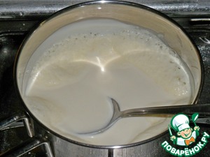 Рыба, запечённая с грибами и белым соусом