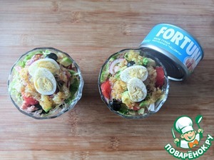 Салат из тунца с имбирной заправкой Салат из тунца с имбирной заправкой